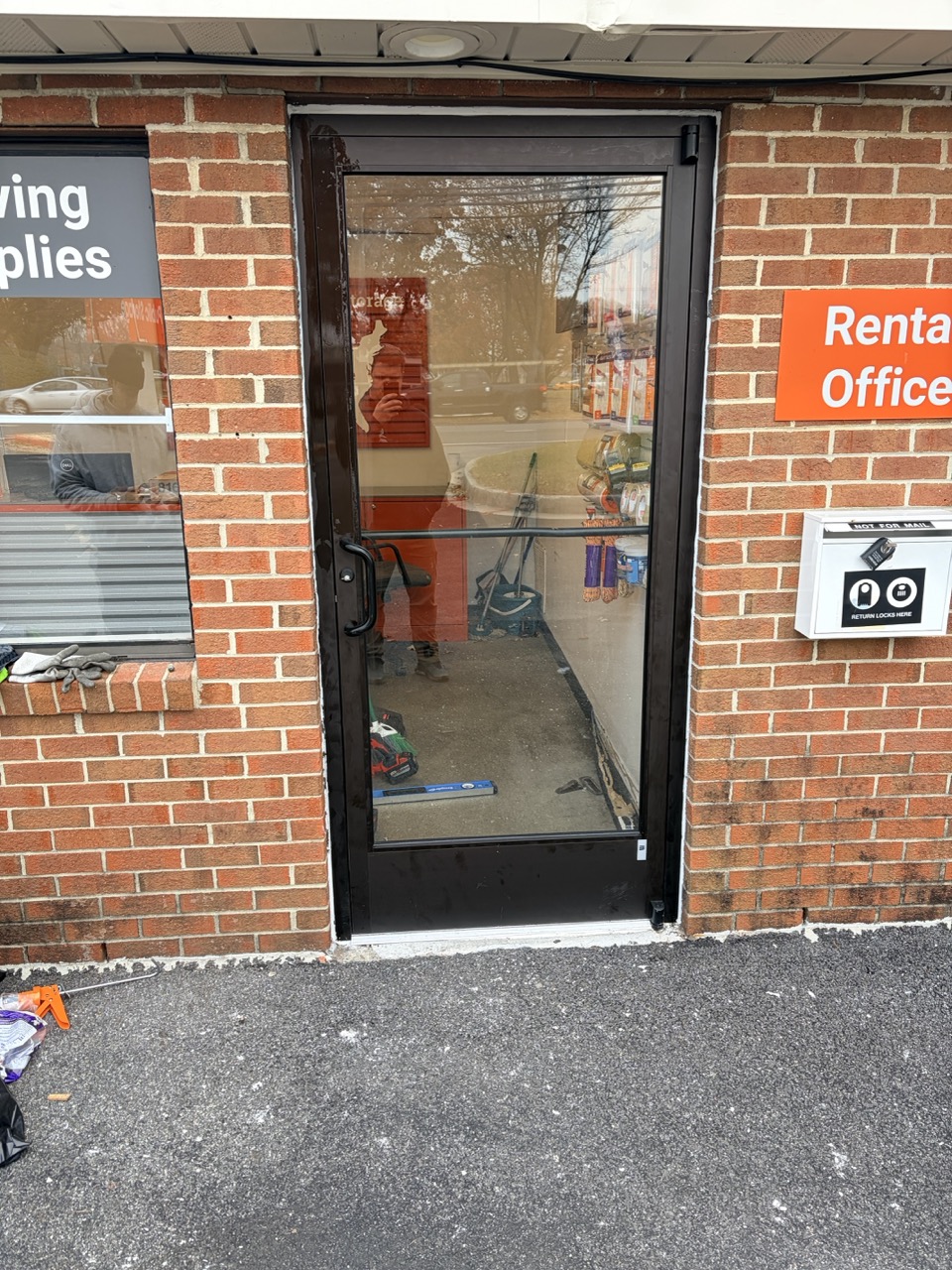 After — commercial door project