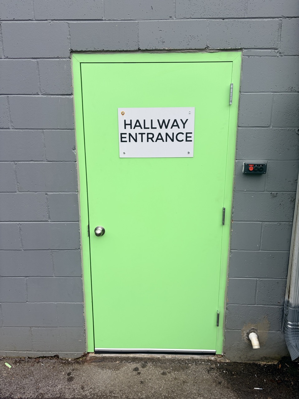 After — commercial door project