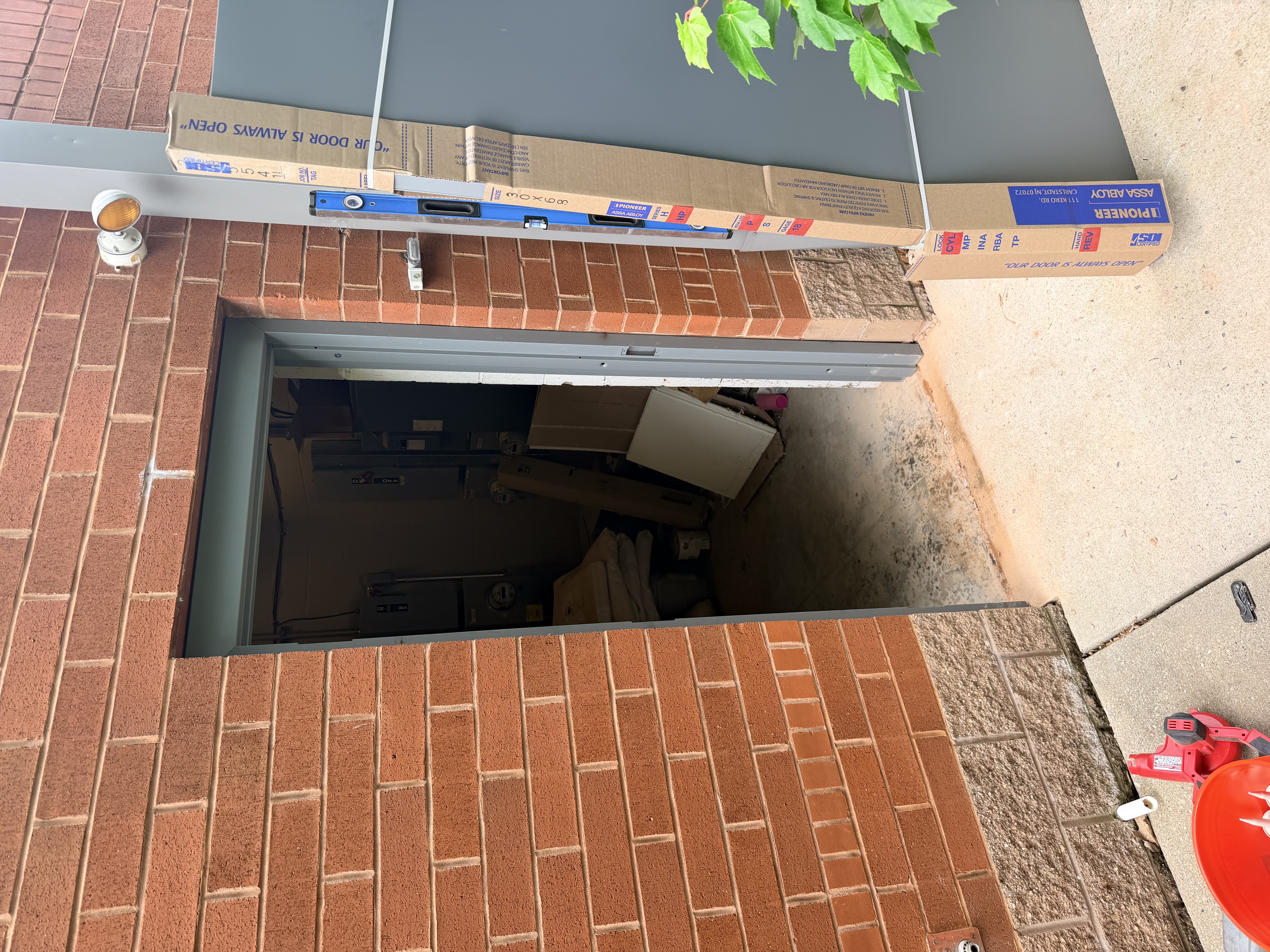 Before — commercial door project