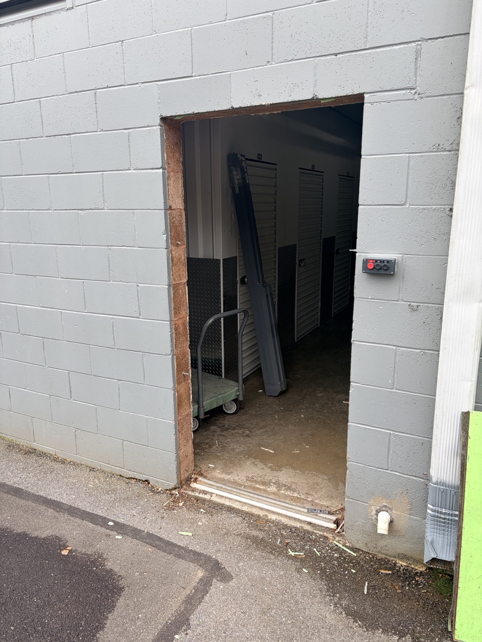 Before — commercial door project